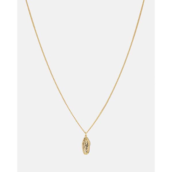 Allsaints Australia Womens Davina Gold Vermeil Saint Necklace Gold AU47-124